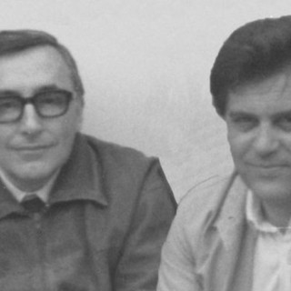 I fondatori della Elmec Cesare Corti e Clemente Ballerio