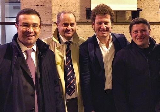Da sinistra Candiani, Galli, Bianchi e Tarantino